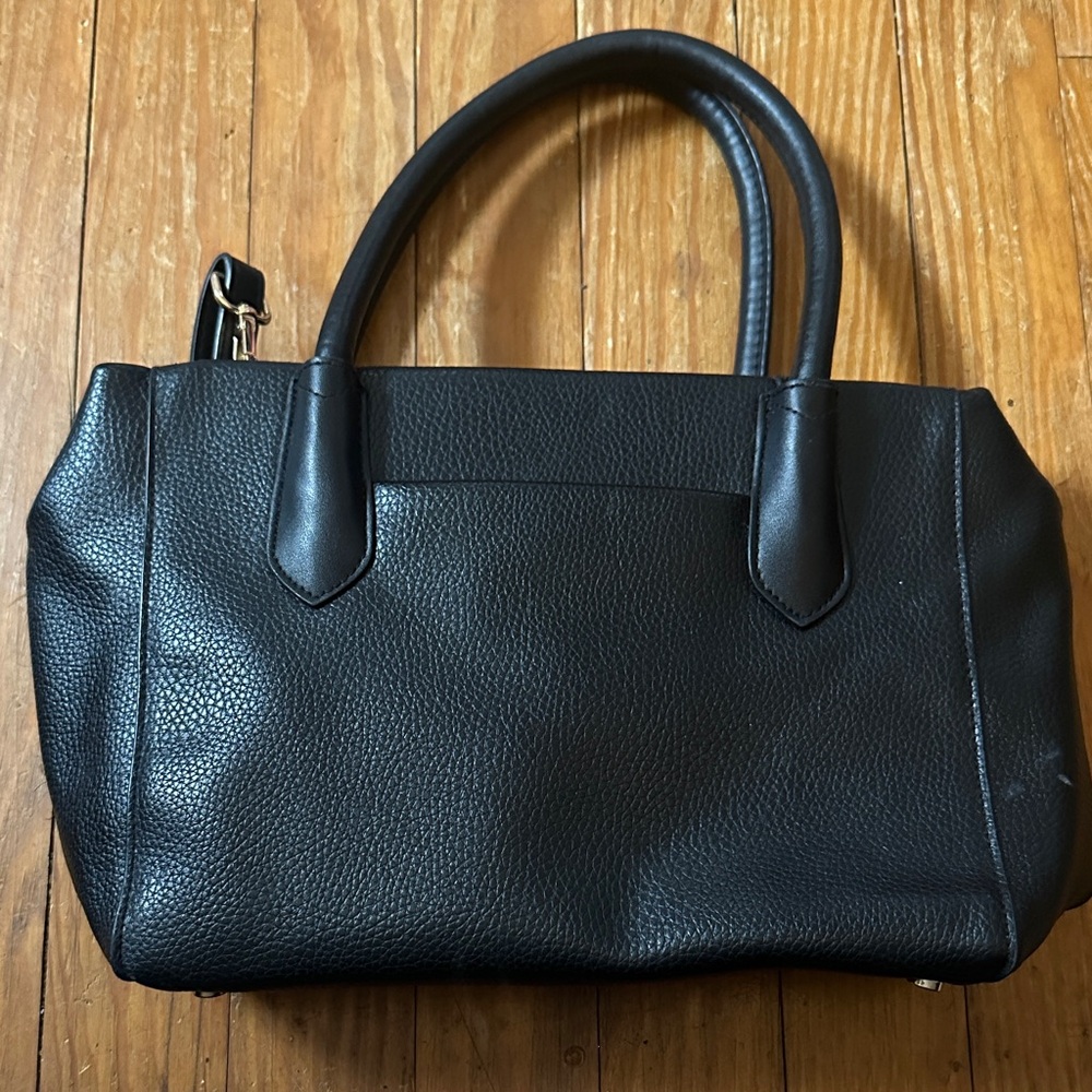 Chic Black Leather Satchel